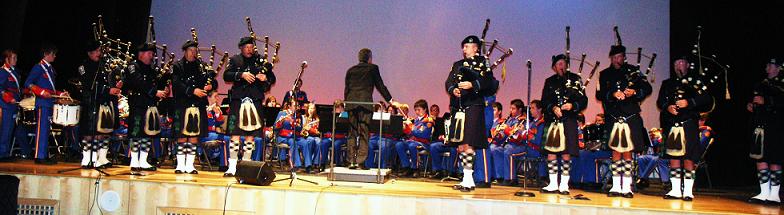 Members of the Gaelic Column join the Artane Band