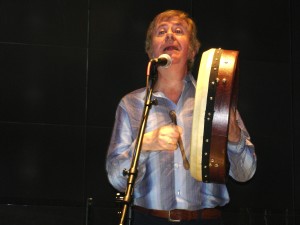 Tom O'Carroll with Bodhran (Irish drum)