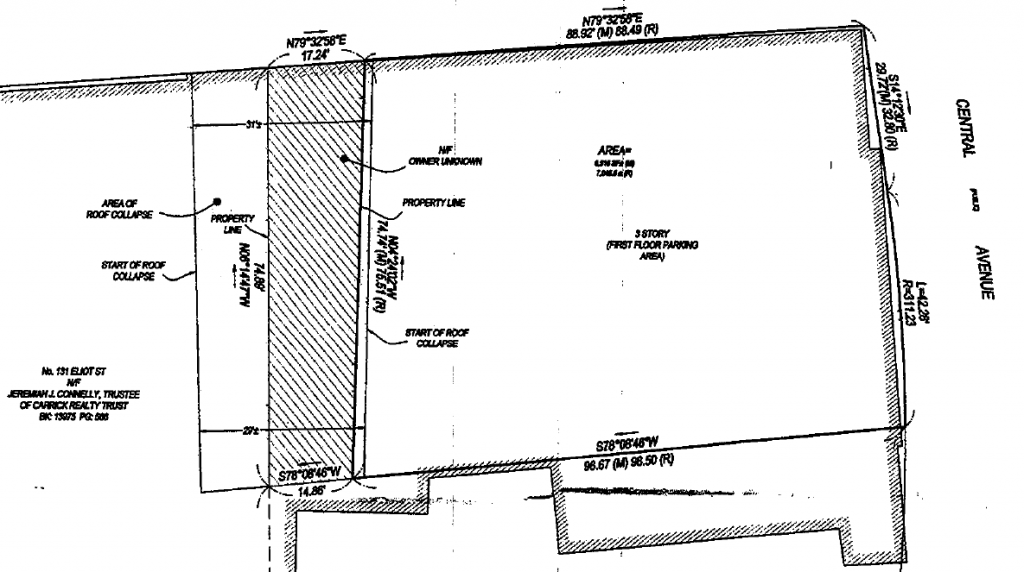 Site plan for town owned portion of Hendries property