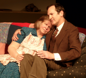 Milton resident Ken Carberry as Mr Frank with Jane Cartier as Mrs Frank