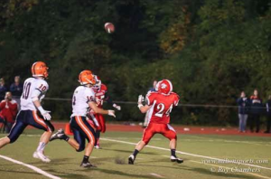 TD pass from Liam Collins to John Lawton sealed the win for the Wildcats win over Walpole.
