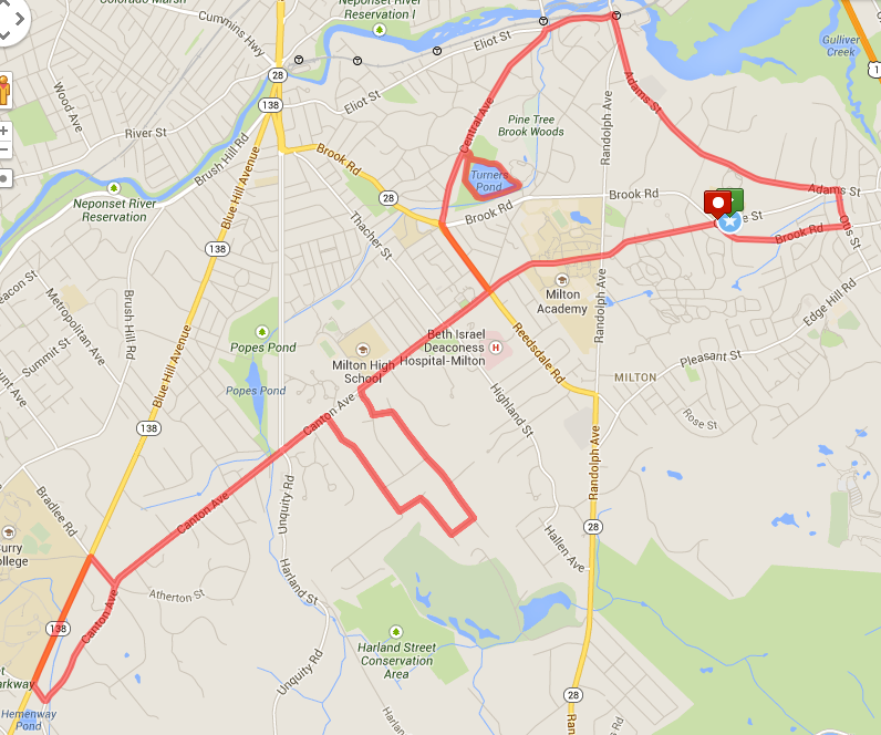 Milton Half Marathon Route