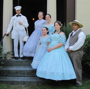 United States Sanitary Commission Boston Branch (the civilian branch of the 22nd Massachusetts Volunteer Infantry) in 19th century dress.