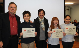 1st Place Winner, Xavier Welch of Milton, and his proud parents Thomas and Bethany