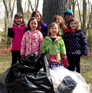 Brownie Troop 76178 Is All Smiles on Cleanup Day at Cunningham Park