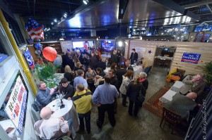 The crowd at Steel & Rye