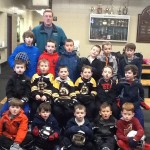 Paul Cox with his group of future Bruins.