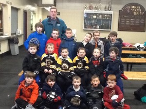 Paul Cox with his group of future Bruins.