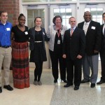 Superintendent Gormley, Principal Jette and MHS staff with Secretary Malone