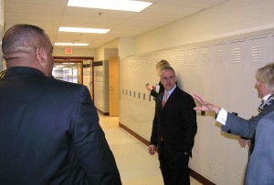 Malone on tour of MHS
