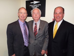 Selectman Denis Keohane, Bernie Lynch, and Senator Brian Joyce