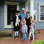 Dr. Joseph Warren (Michael LePage)with Brian and Dana Turner and their children Ella, Nate and Lydia