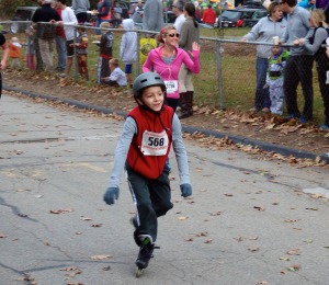 It was a fun run, walk. . . and skate!