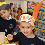 Owen Brown and Jackson Slater loved Thanksgiving popcorn!