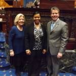 L to R - Marcia Timilty, Elizabeth Thomas, Walter Timilty