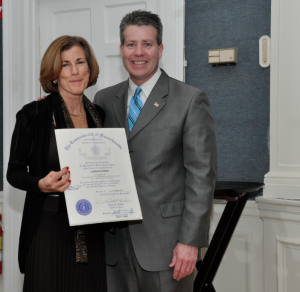 Catherine Liberles and Representative Walter Timilty