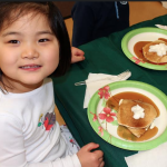 Pre-K student, Catherine Cole (Milton) is comfy in her pajamas!